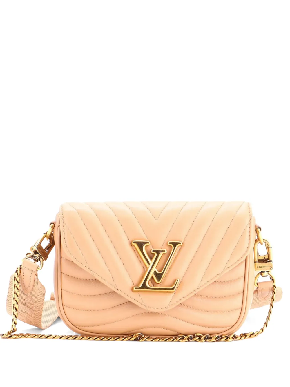Louis Vuitton Pre-Owned New Wave Multi Pochette Quilted Leather crossbody bag - Toni neutri