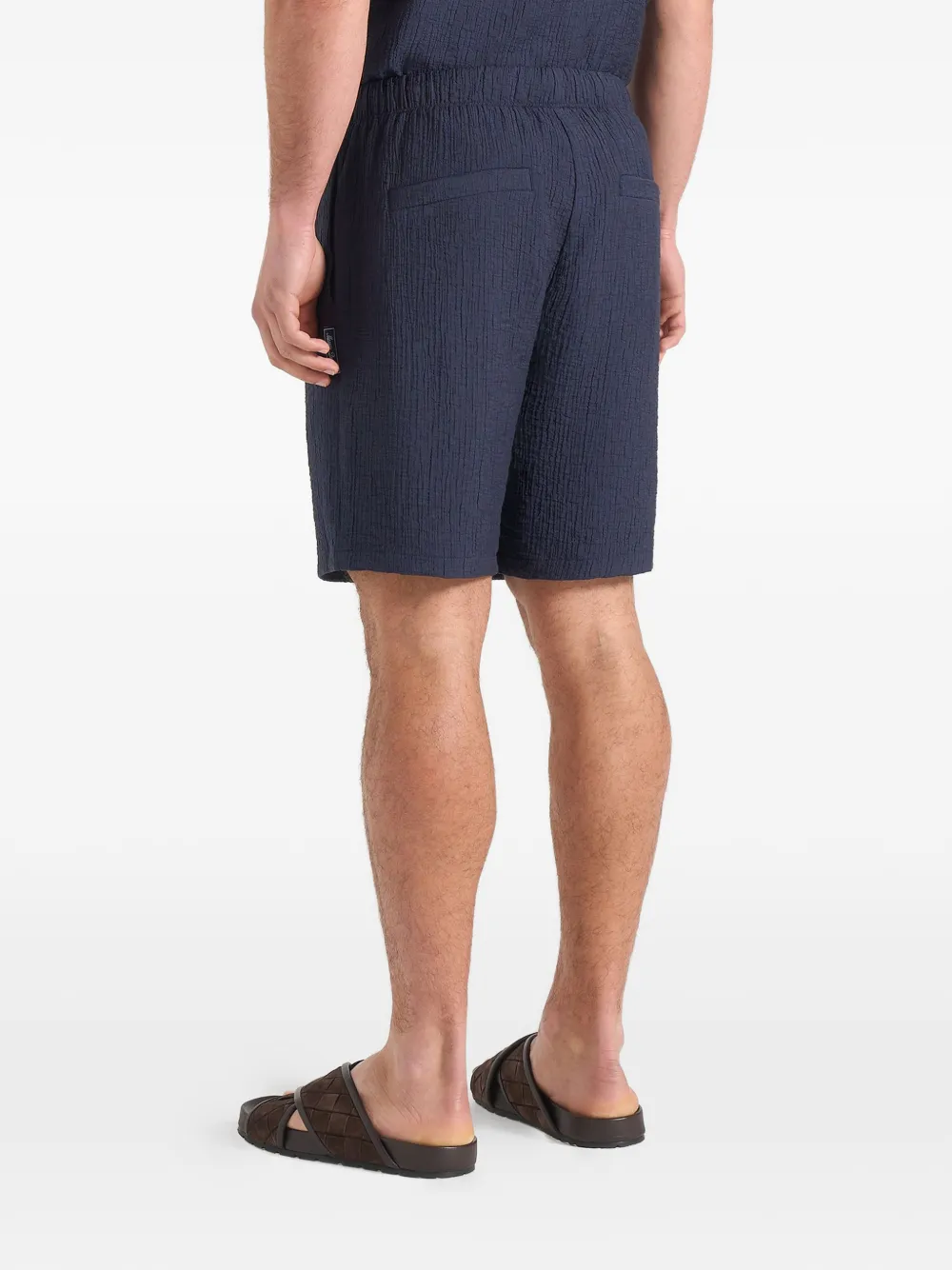 Manière De Voir Ari shorts met textuur Blauw