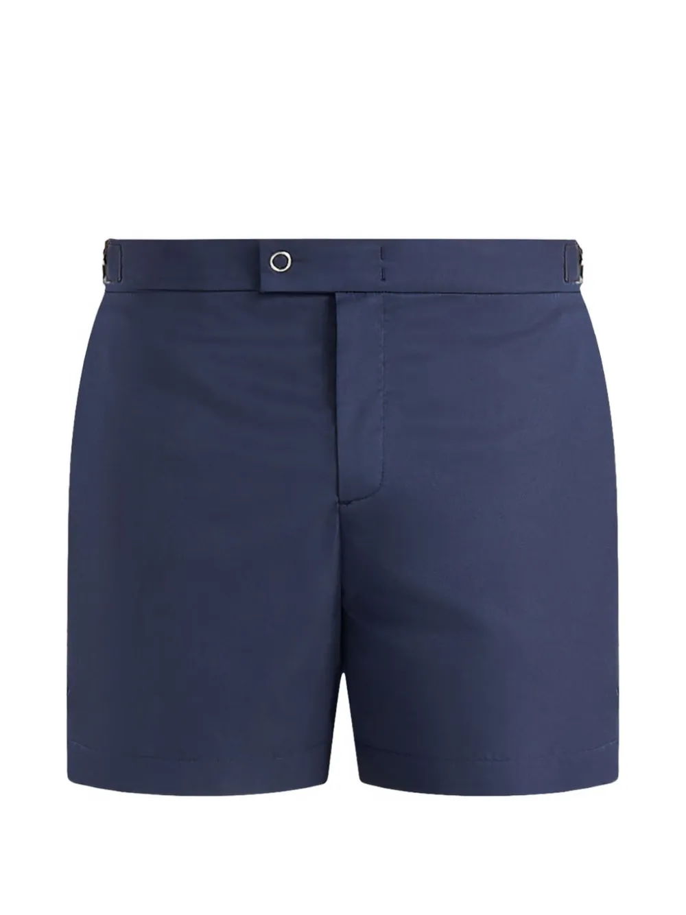 Manière De Voir Brian logo-embossed adjustable-waist swim shorts - Blu
