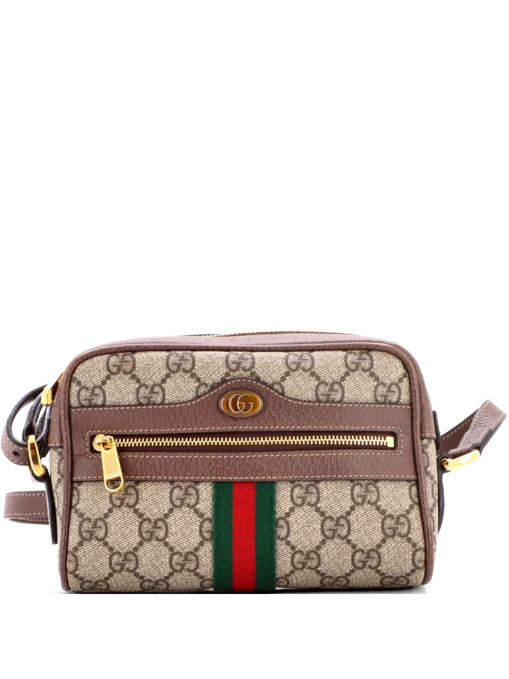 Gucci Pre-Owned Ophidia Shoulder Bag GG Coated Canvas Mini crossbody bag - Marrone