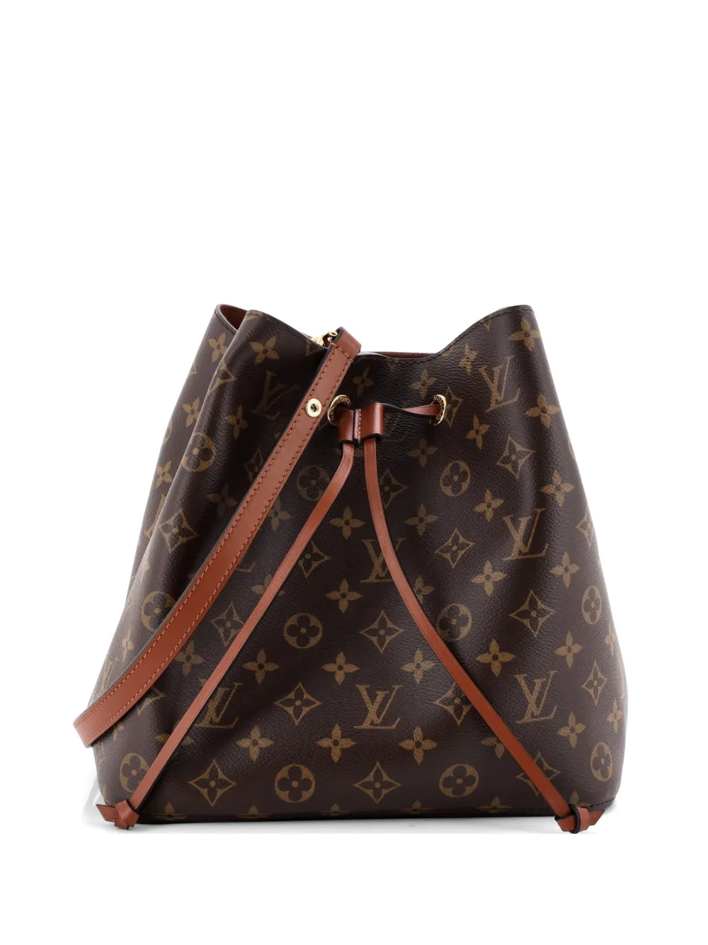 Louis Vuitton Pre-Owned NeoNoe Handbag Monogram Canvas with Leather MM bucket bag - Brown