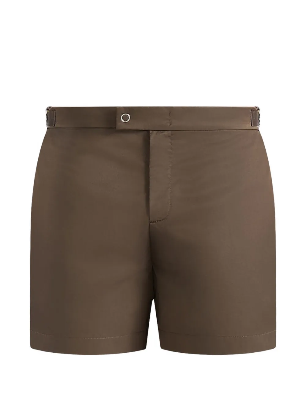 Manière De Voir Brian adjustable-tab welt-pocket swim shorts - Verde