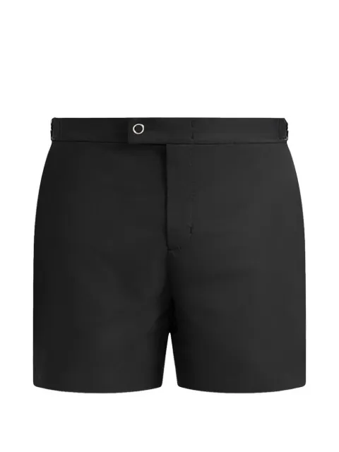 Manière De Voir Brian in black polished nylon swim shorts