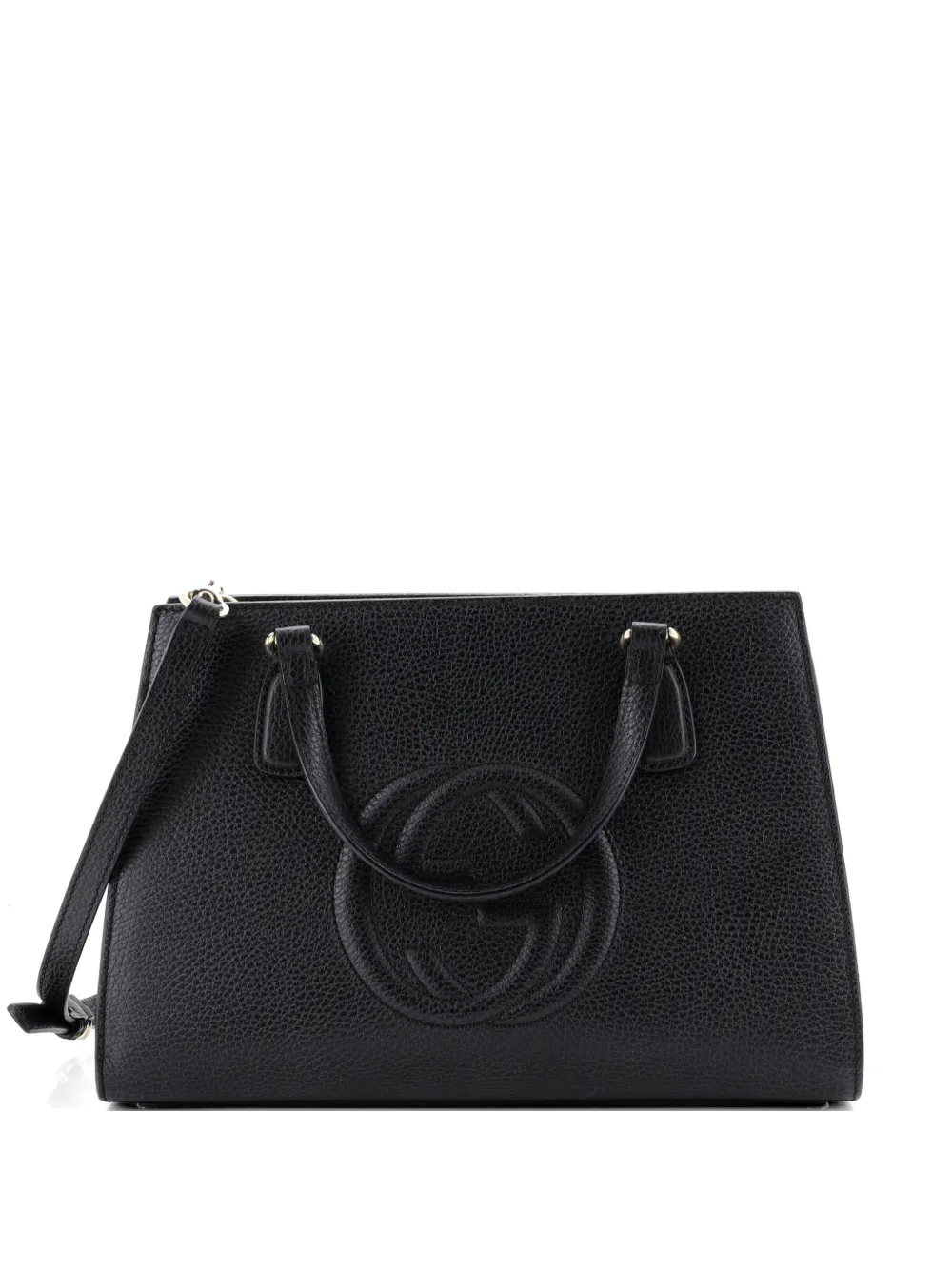 Gucci Pre-Owned Soho Convertible Top Handle Leather Medium satchel - Nero