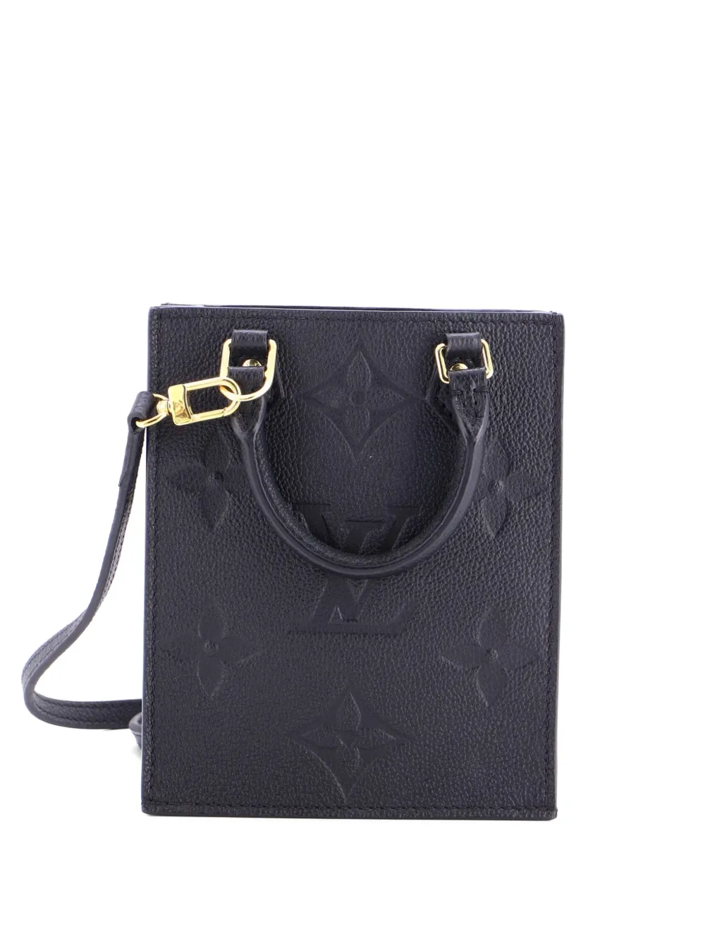 Louis Vuitton Pre-Owned Petit Sac Plat Bag Monogram Empreinte Giant crossbody bag - Nero