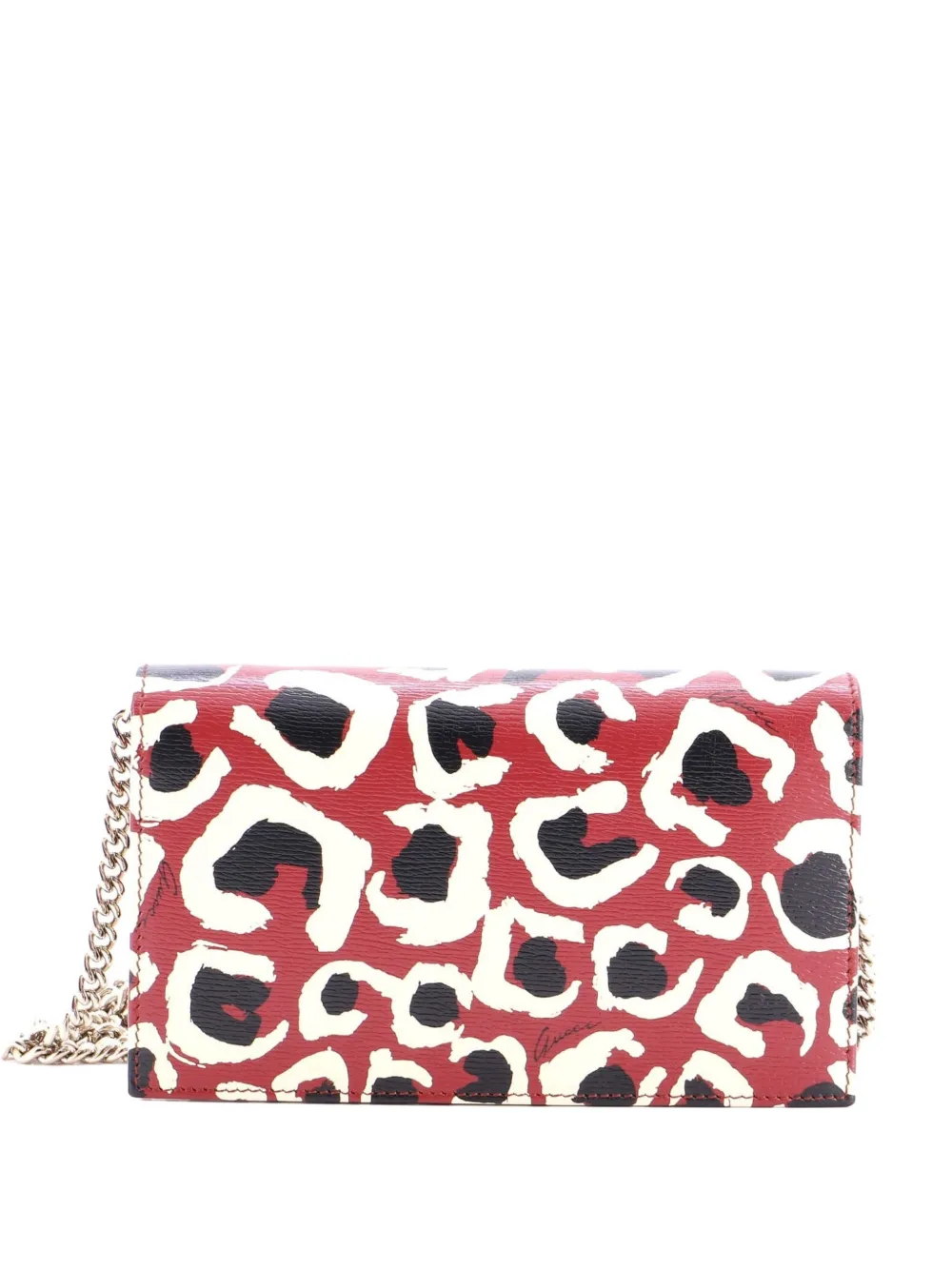 Gucci Pre-Owned Betty Chain Wallet Printed Leather clutch bag - Multicolore