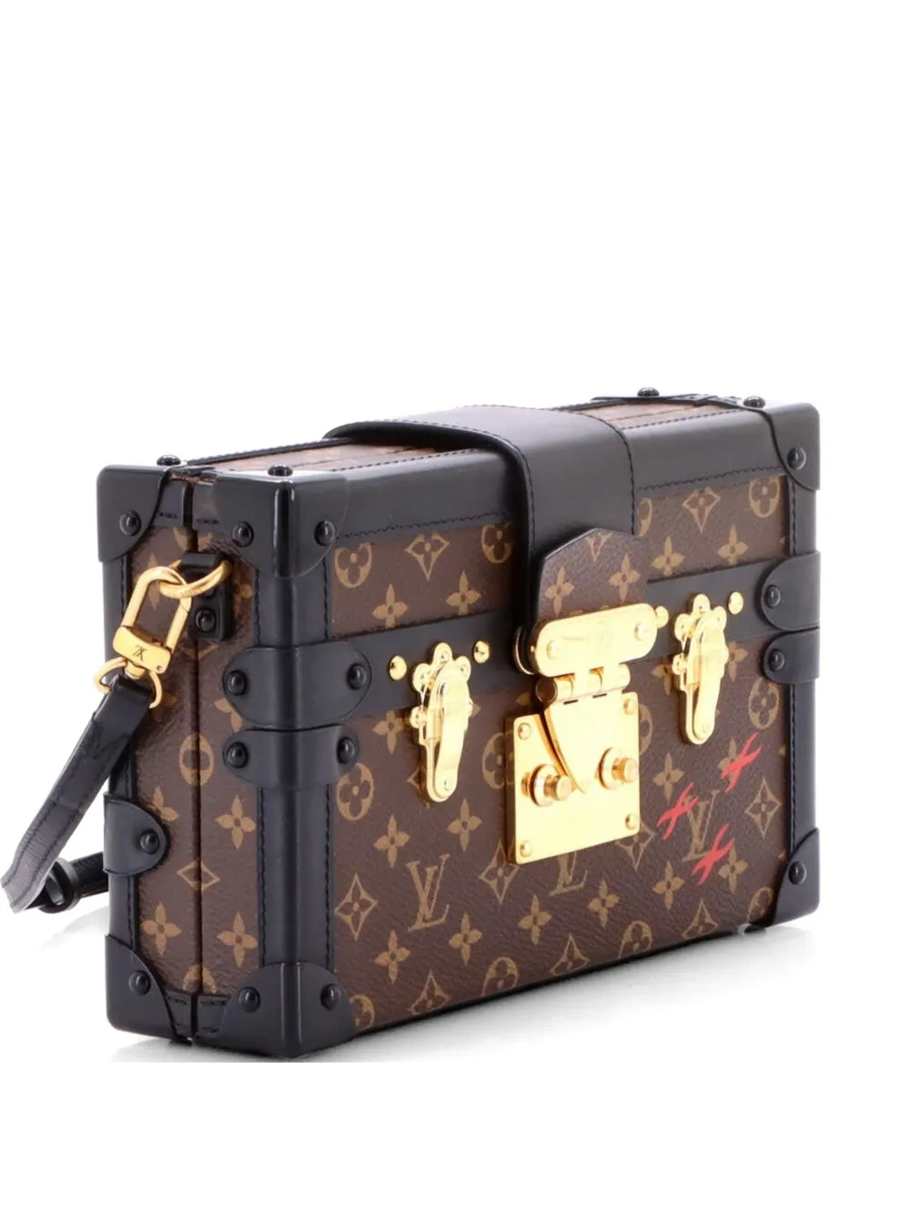 Louis Vuitton Pre-Owned Petite Malle Handbag Monogram Canvas clutch bag - Nero