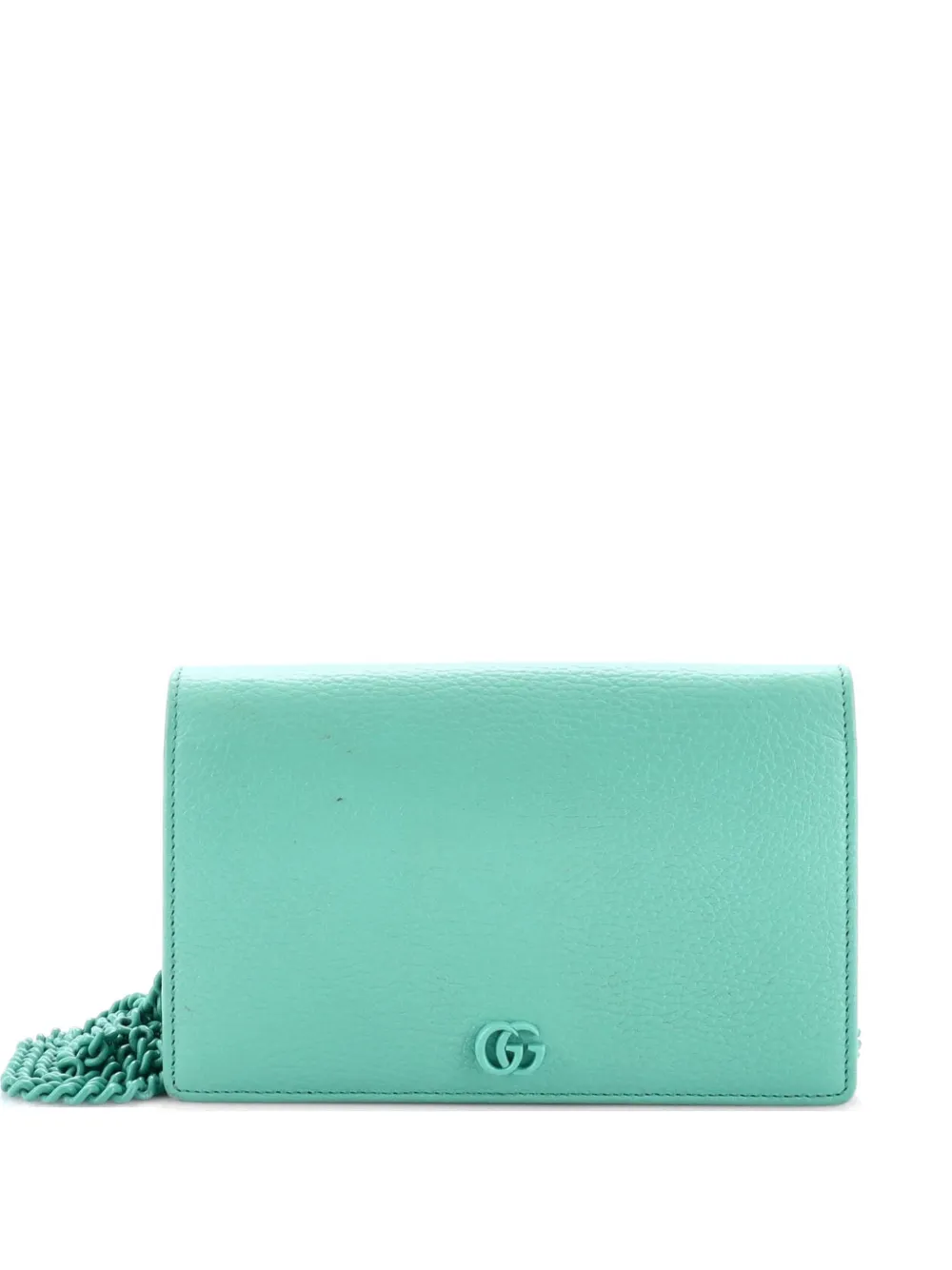 Gucci Pre-Owned Petite GG Marmont Chain Wallet Leather Mini crossbody bag - Grün