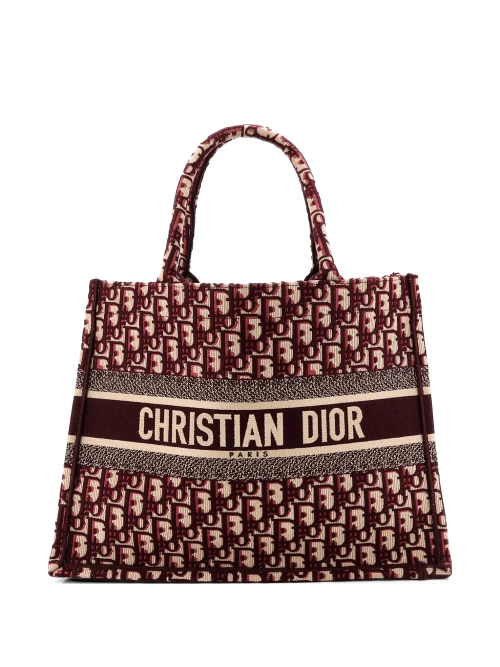 Christian Dior Pre-Owned Book Oblique Canvas Medium tote bag - Red