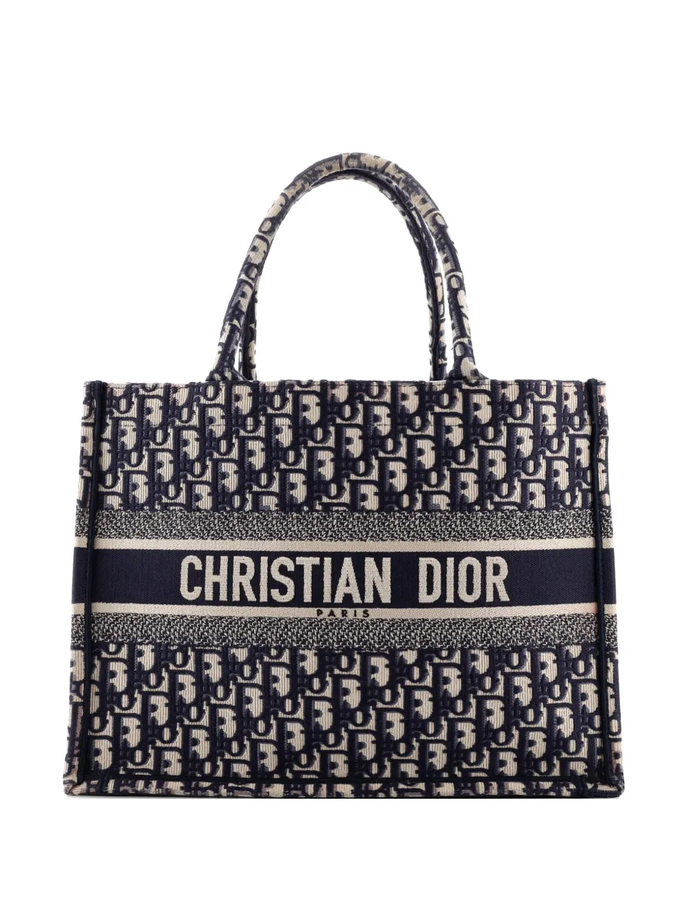 Christian Dior Pre-Owned Book Oblique Canvas Medium tote bag - Blu