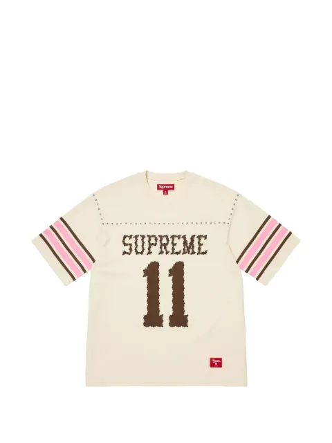 Supreme studded rhinestone-embellished T-shirt