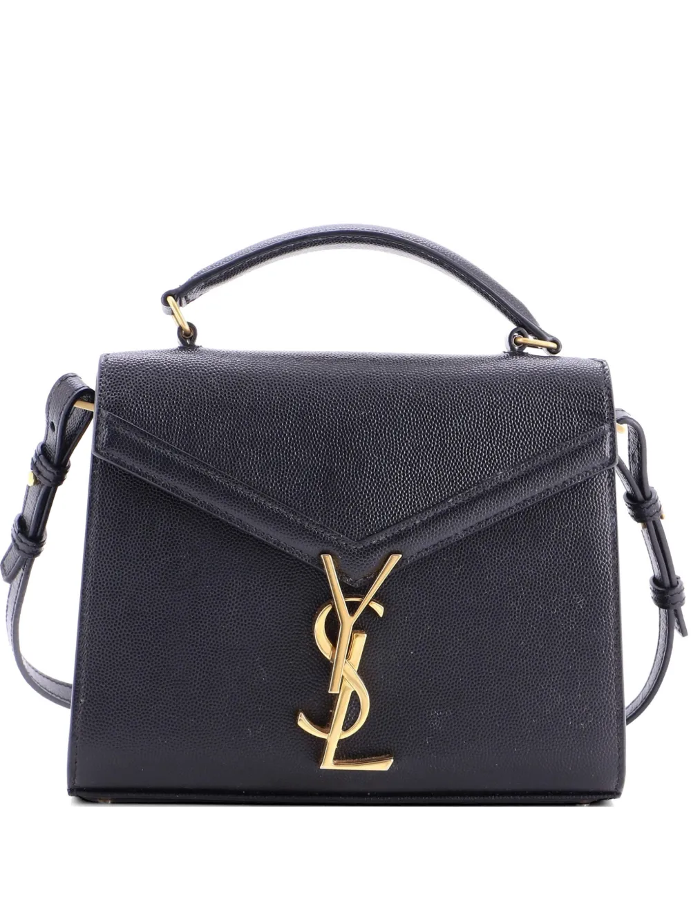 Saint Laurent Pre-Owned Cassandra Top Handle Bag Leather Mini shoulder bag - Nero