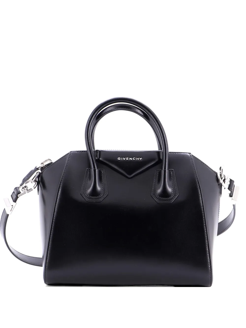 Givenchy Pre-Owned Antigona Bag Glazed Leather Small satchel - Nero