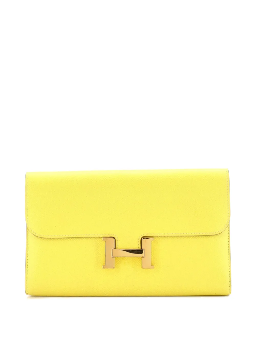 Hermès Pre-Owned Constance Wallet Epsom Long small wallets - Giallo