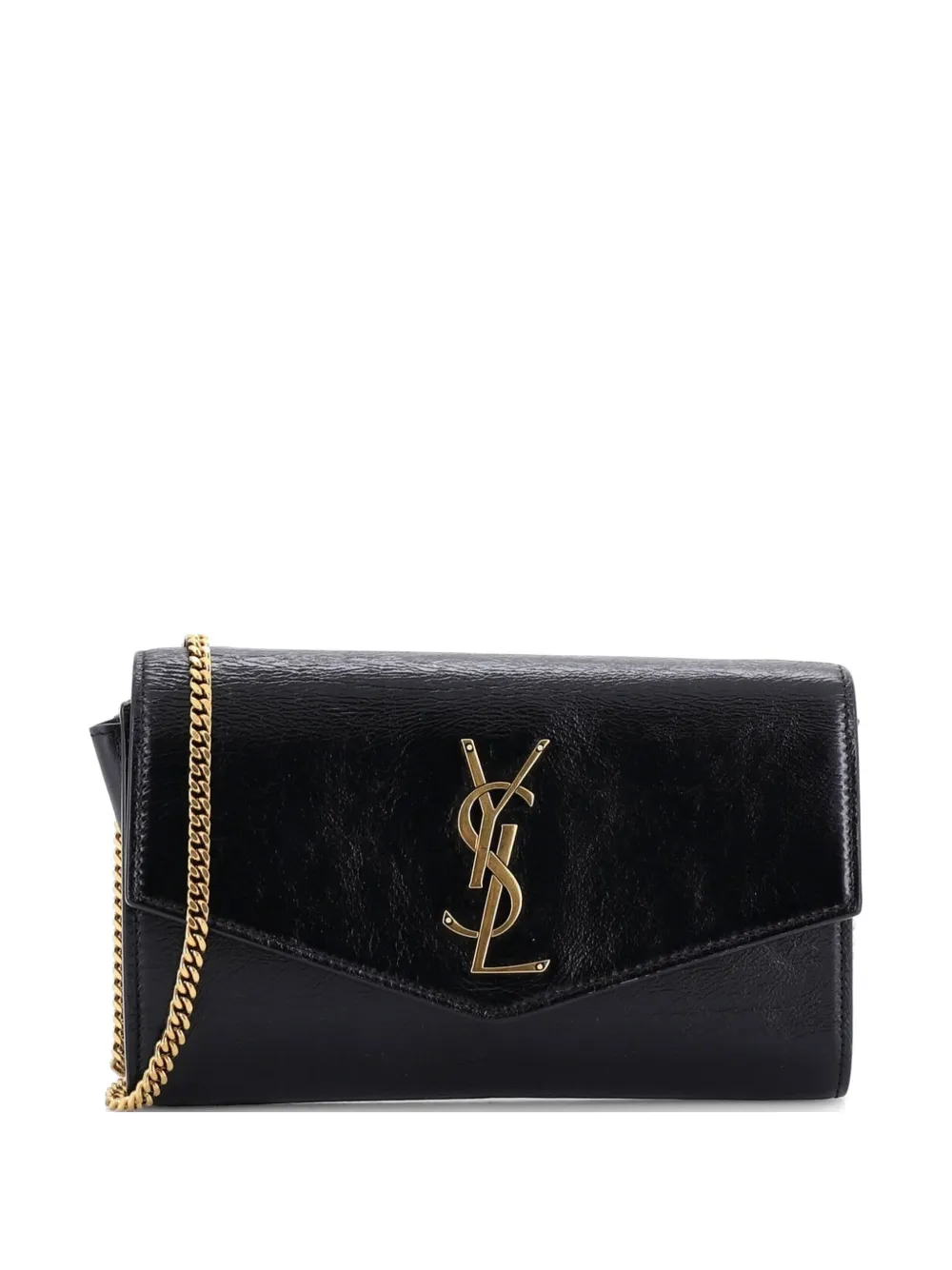 Saint Laurent Pre-Owned Uptown Chain Wallet Leather crossbody bag - Nero