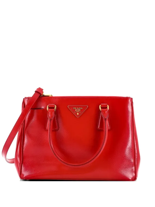 Saffiano Red Mini Prada Bag Borsa Prada Bag Saffiano Materiale PRADA Promenade Bag Saffiano Red Leather  Mini
