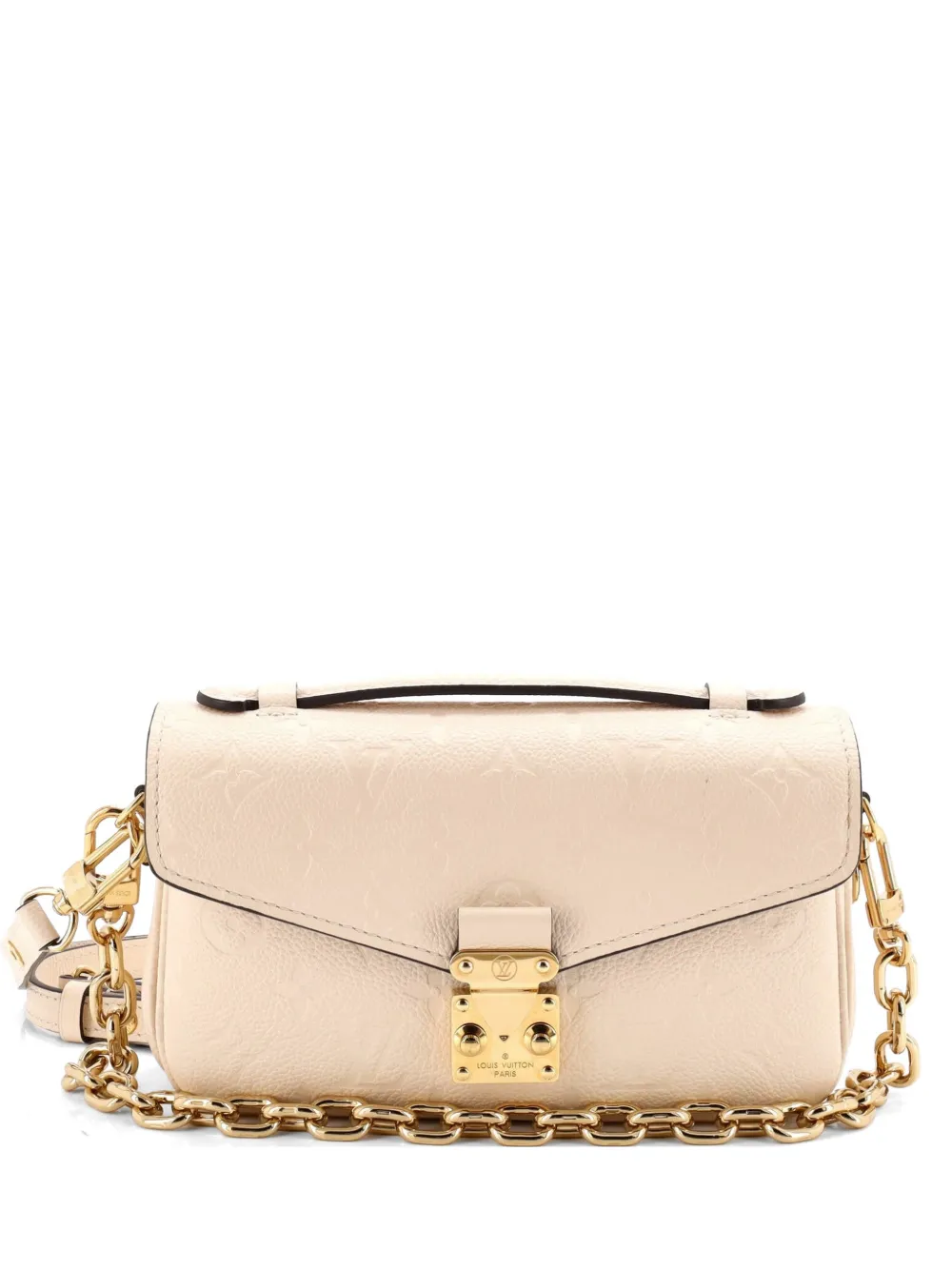 Louis Vuitton Pre-Owned Pochette Metis Monogram Empreinte Leather East West crossbody bag - Nude