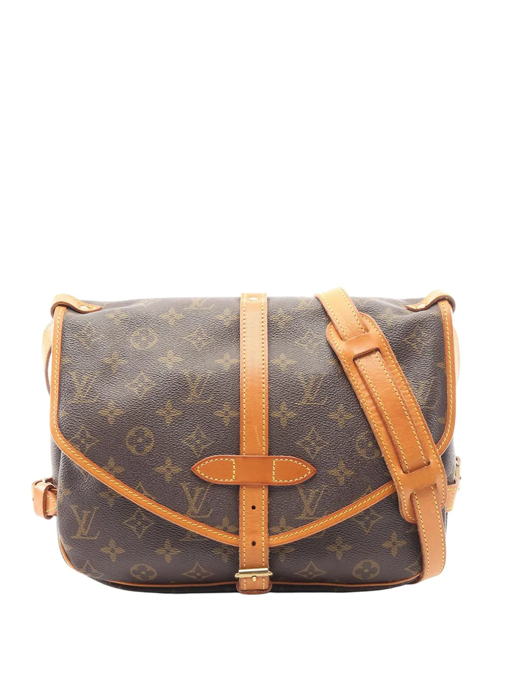 Louis Vuitton Pre-Owned 1992 Monogram Saumur 30 crossbody bag - Braun