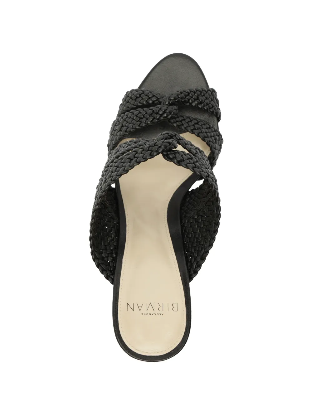 Alexandre Birman Sabrina woven leather mules Zwart