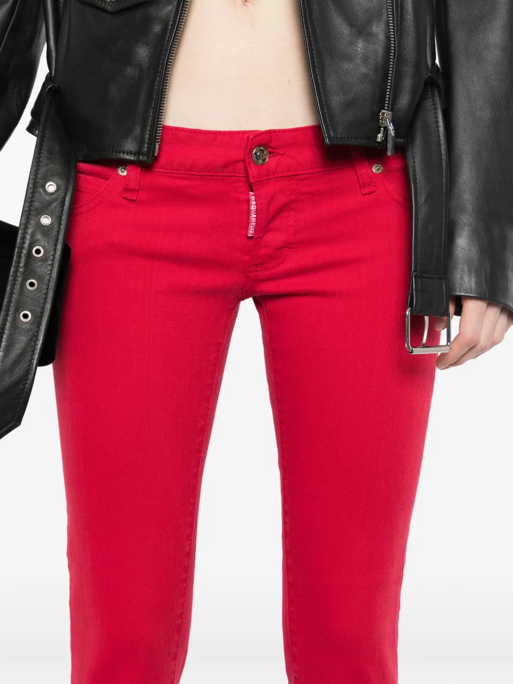 DSQUARED2 Jeans met logolabel Rood