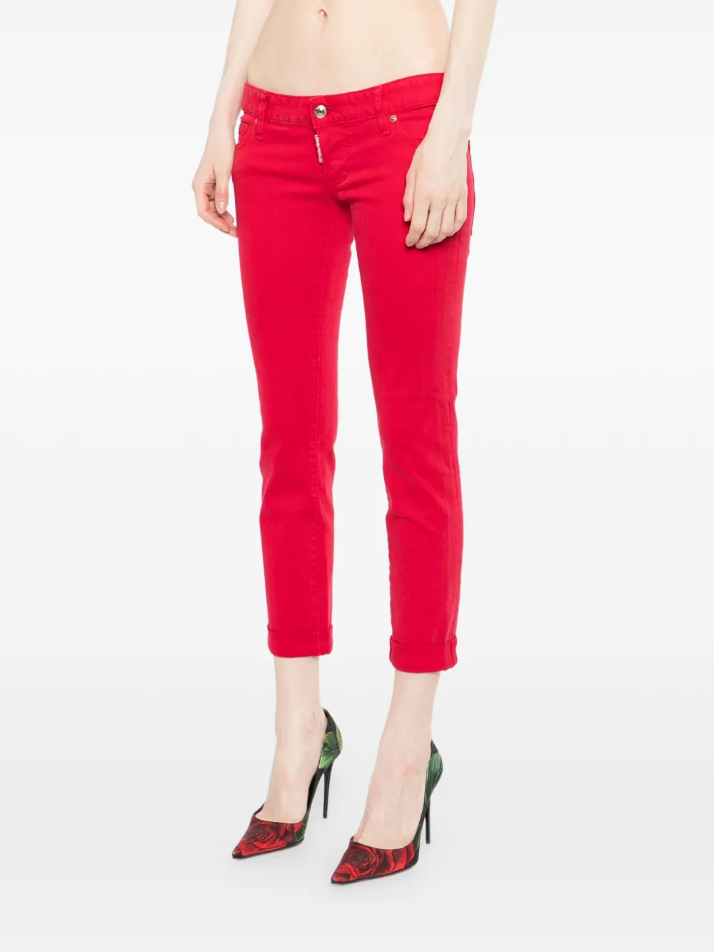 DSQUARED2 Jeans met logolabel Rood