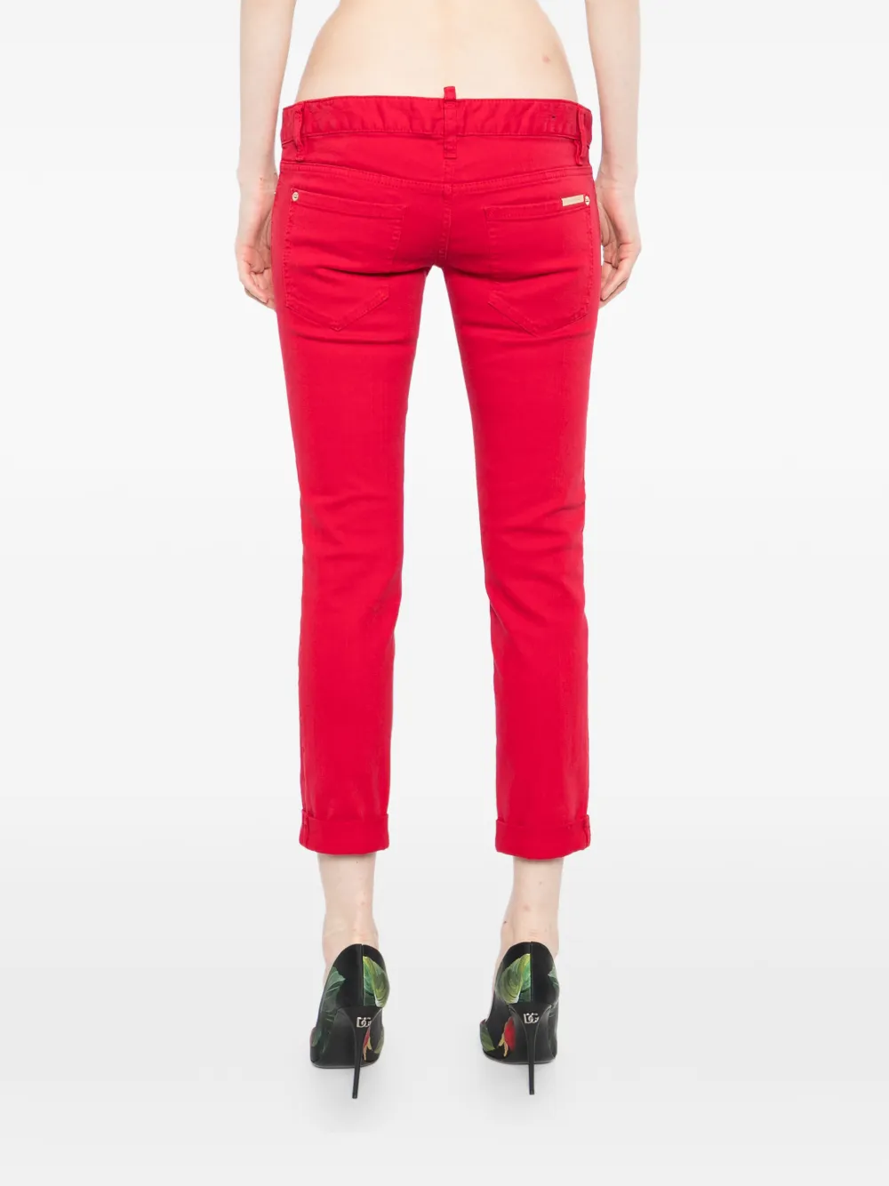 DSQUARED2 Jeans met logolabel Rood