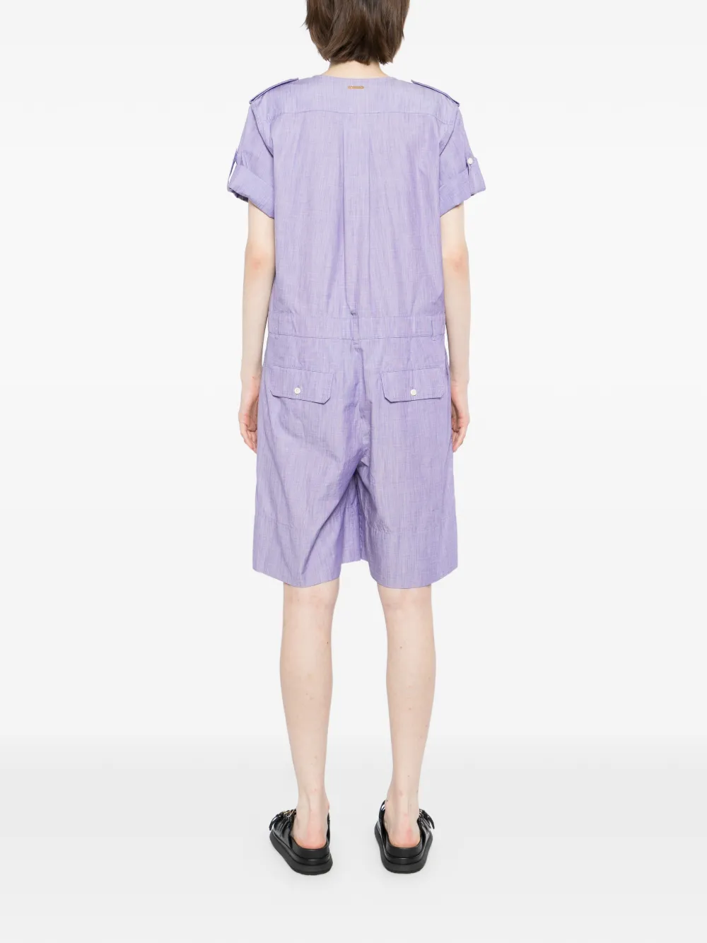 DSQUARED2 Cargo jumpsuit met epauletten Paars