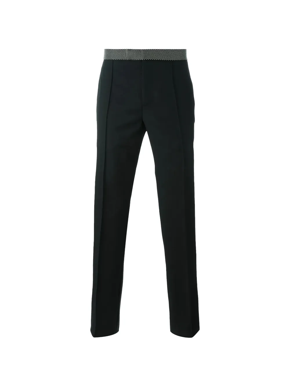 Alexander McQueen studded-waistband tailored trousers - Schwarz