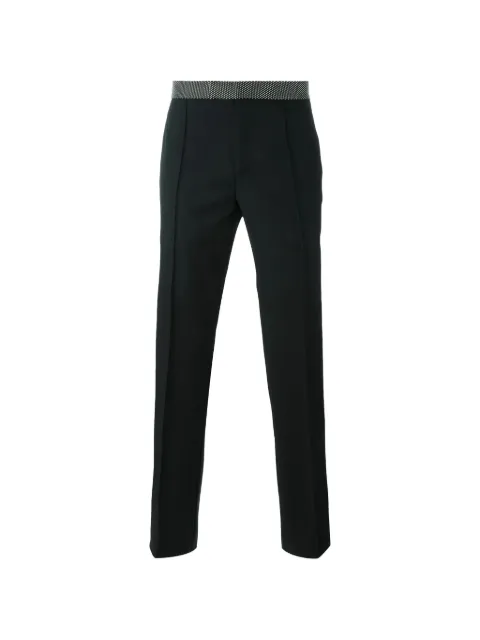 Alexander McQueen studded-waistband tailored trousers