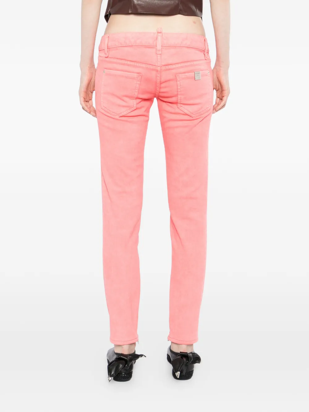 DSQUARED2 Jeans met rits Roze
