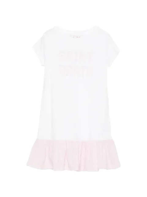 MC2 Saint Barth Kids Abbey ruffled broderie-anglaise dress