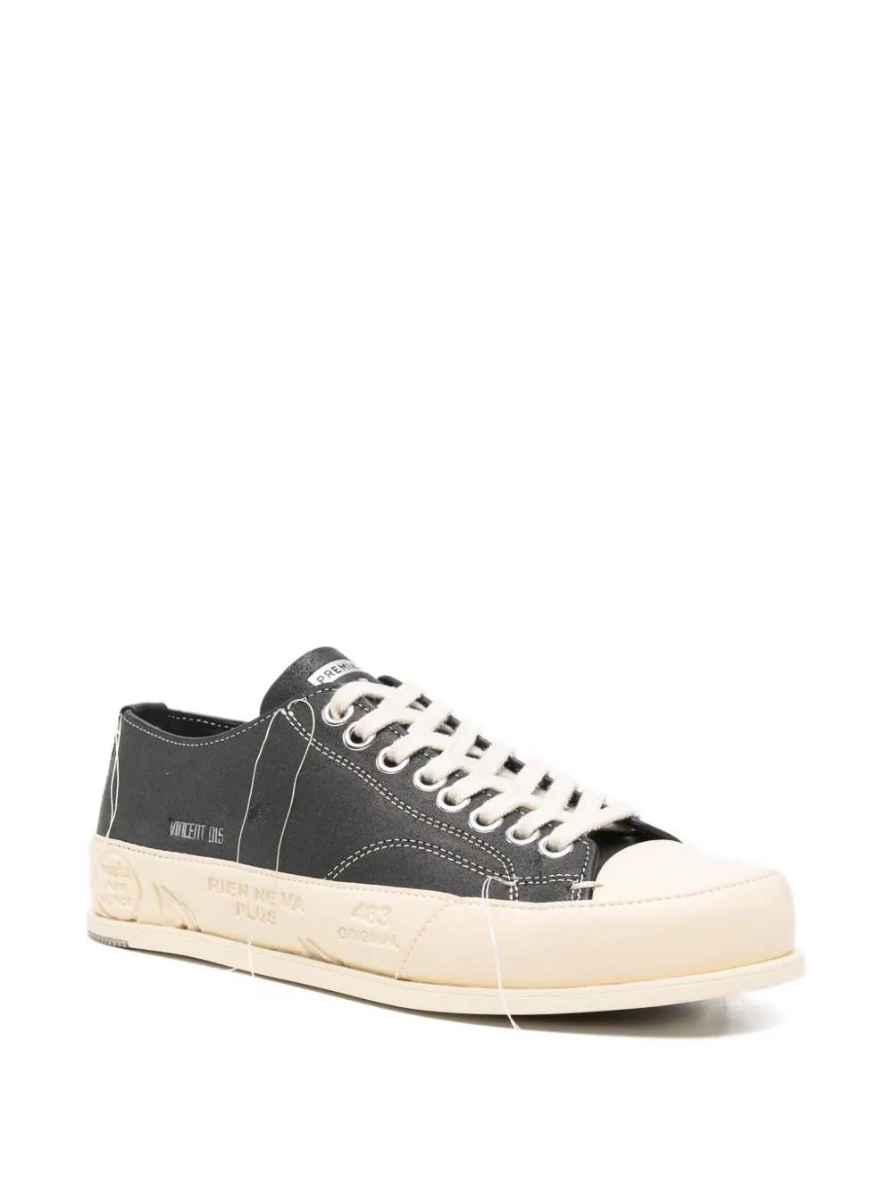 Premiata Vincent 015 sneakers met logo-print Zwart
