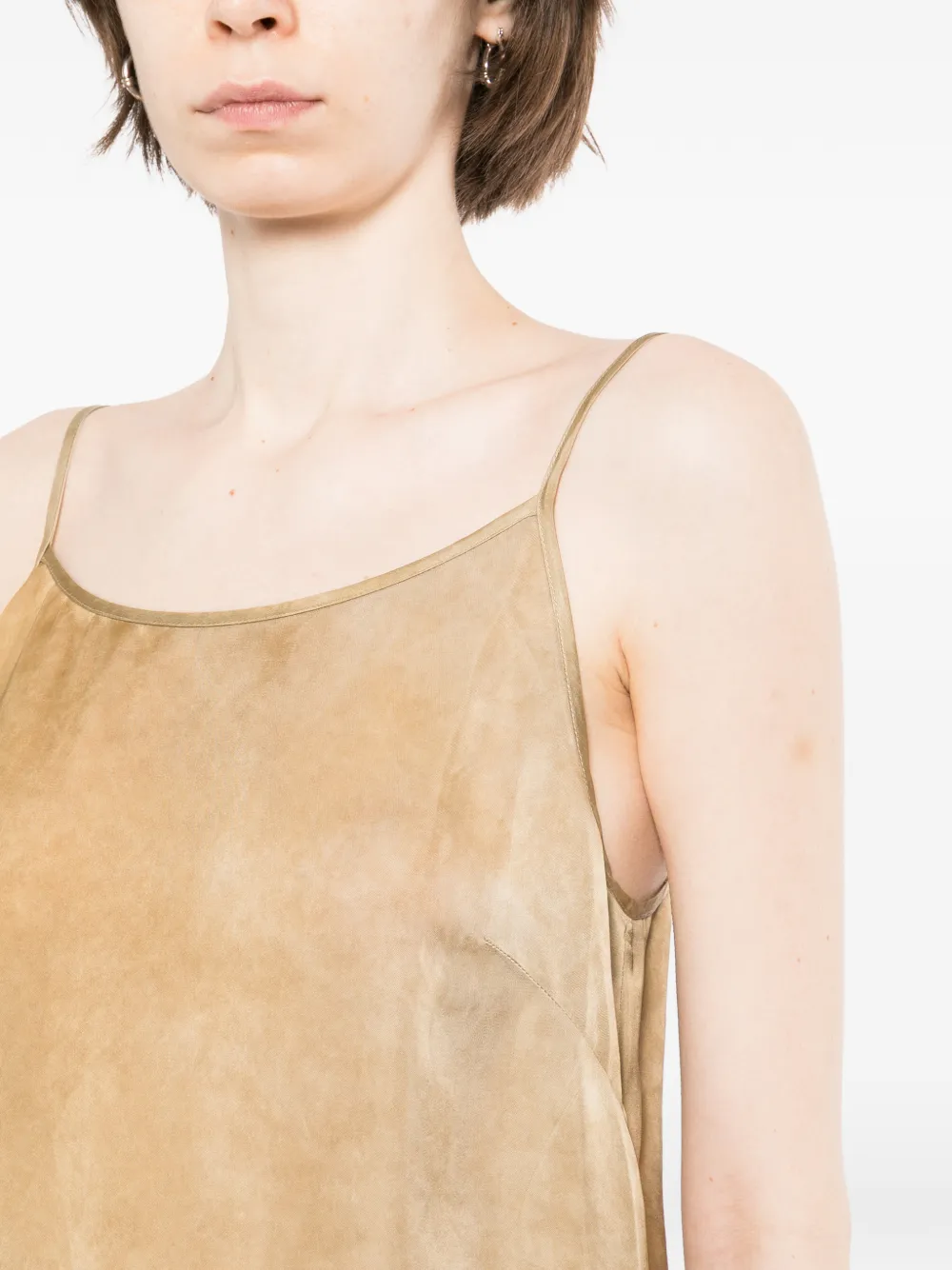 Uma Wang Anaya jurk met spaghettibandjes Beige
