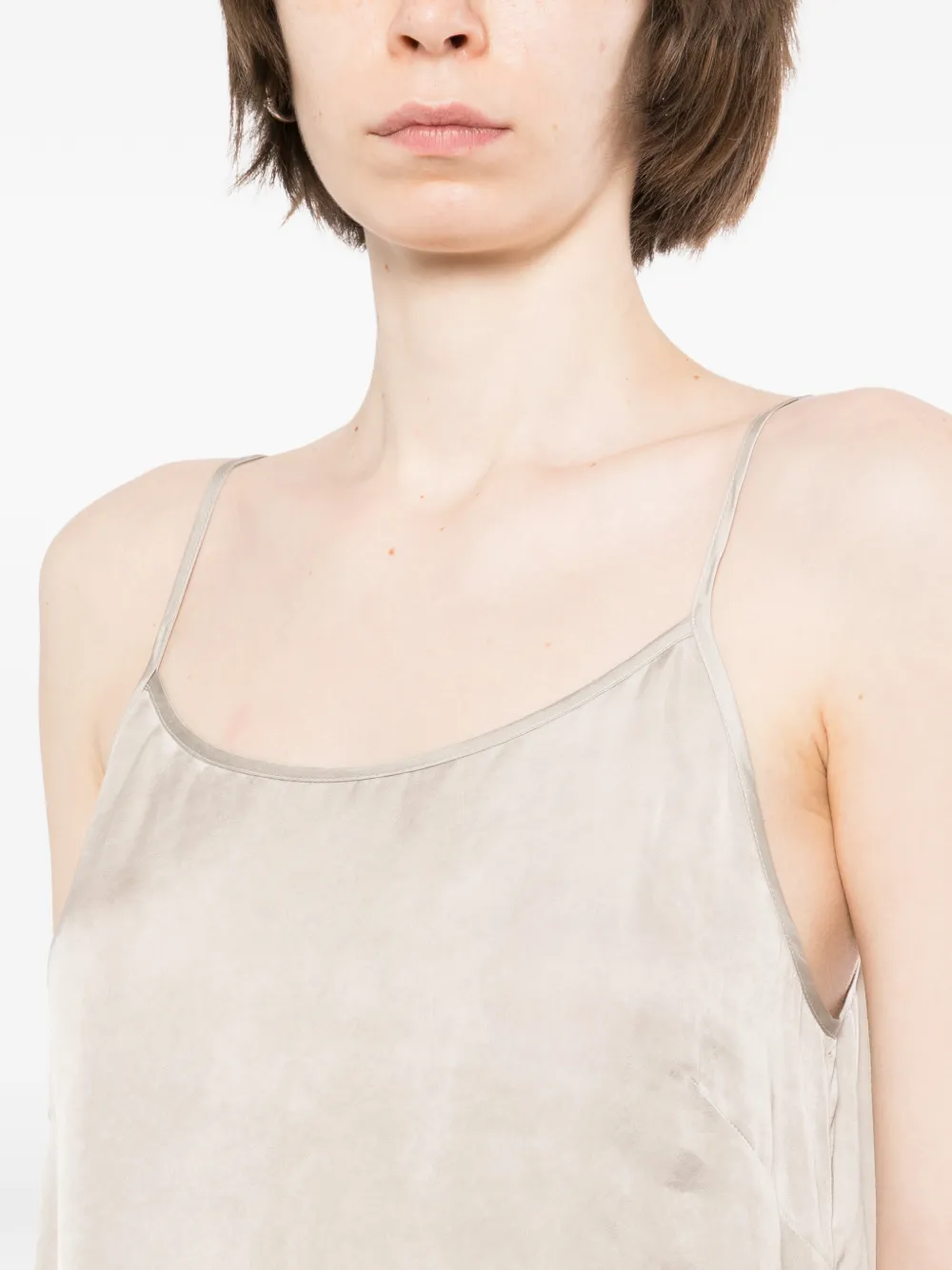 Uma Wang Anaya jurk met spaghettibandjes Beige