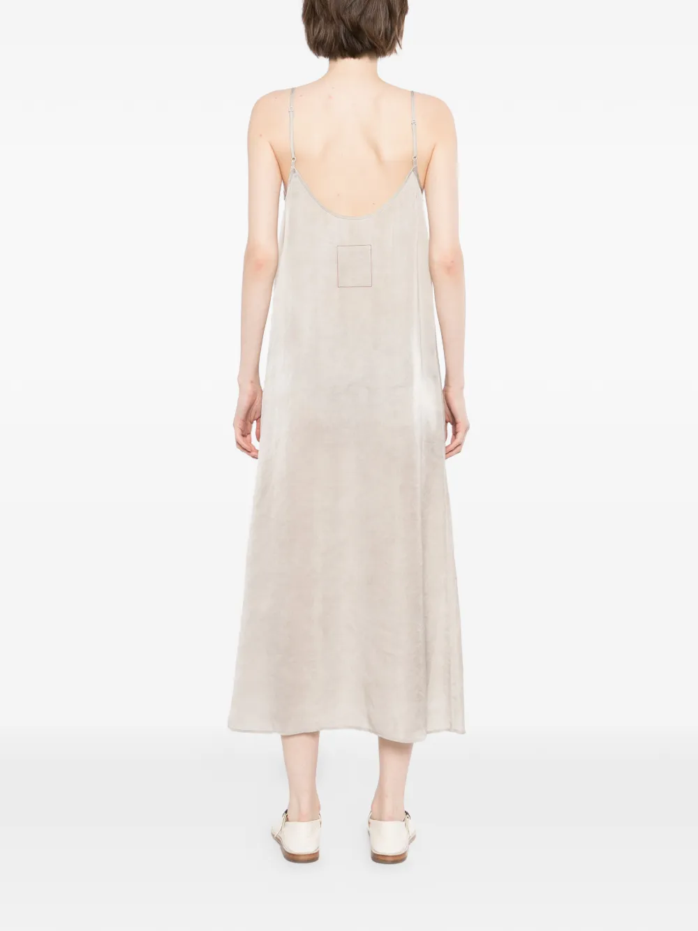 Uma Wang Anaya jurk met spaghettibandjes Beige
