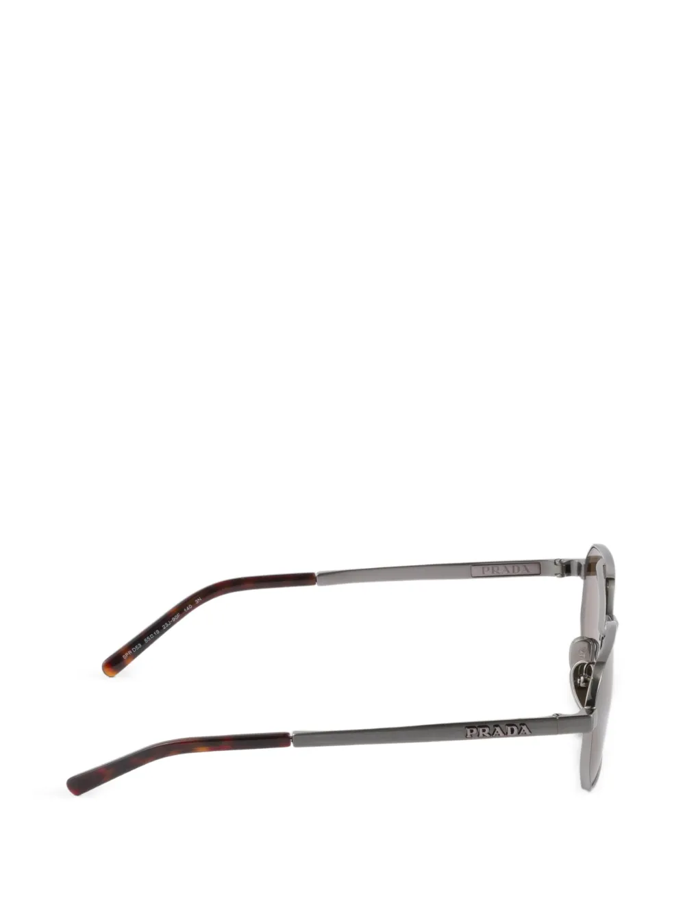 Prada Eyewear Zonnebril met logo Grijs
