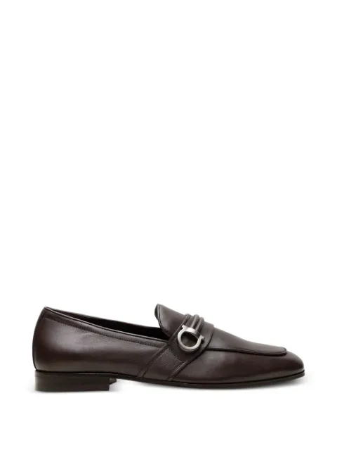 Ferragamo Gancini leather loafers
