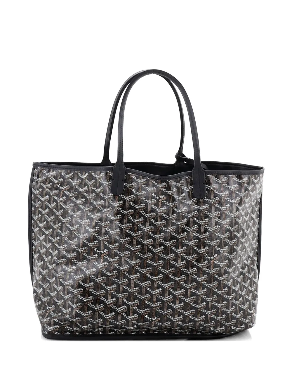Goyard Wendbarer Anjou PM Tote Bag aus beschichtetem Canvas PM in Schwarz