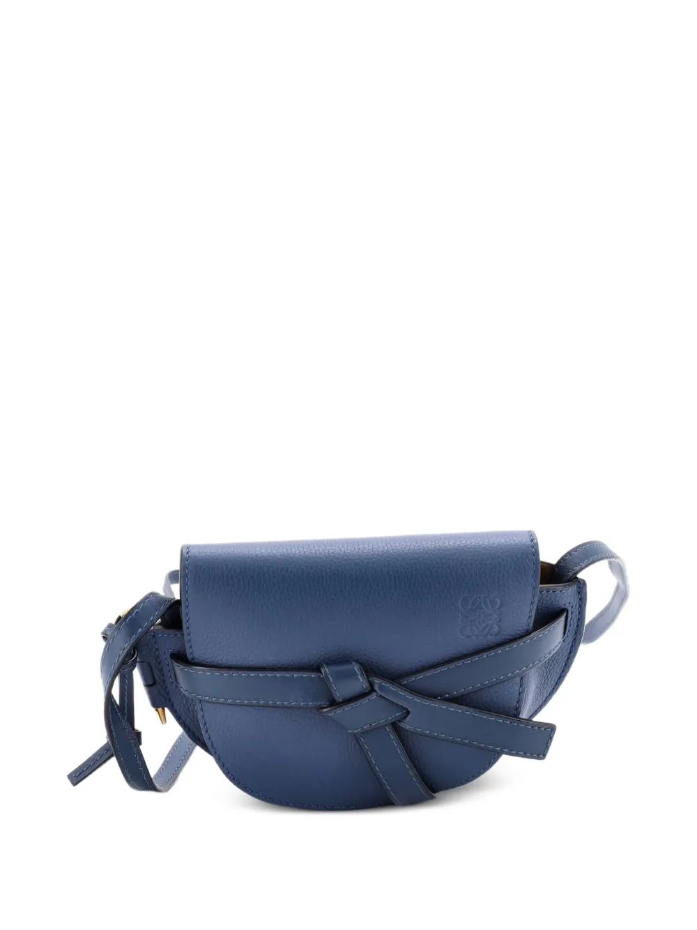 Loewe Pre-Owned Gate Shoulder Bag Leather Mini crossbody bag - Blu