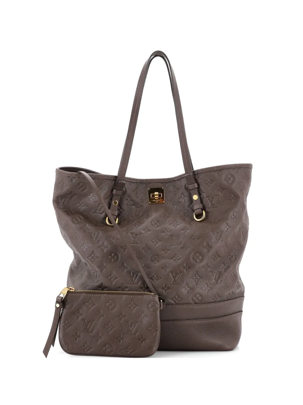 Louis Vuitton Pre-Owned Citadine Handbag Monogram Empreinte Leather GM tote bag - Braun