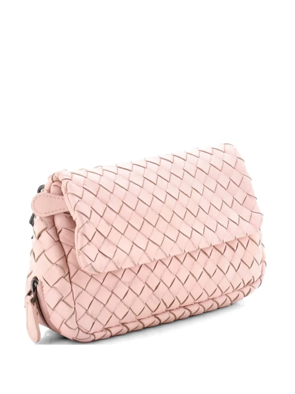Bottega Veneta Pre-Owned Expandable Chain Intrecciato Nappa Small crossbody bag - Pink