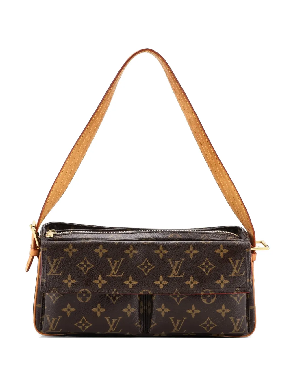 Louis Vuitton Pre-Owned Viva Cite Handbag Monogram Canvas MM shoulder bag - Brown