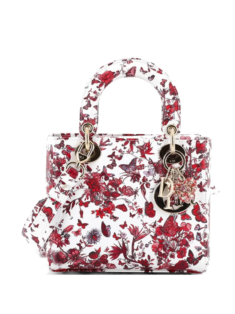 Christian Dior Pre-Owned My ABCDior Lady Dior Bag Printed Leather Small satchel - Multicolore