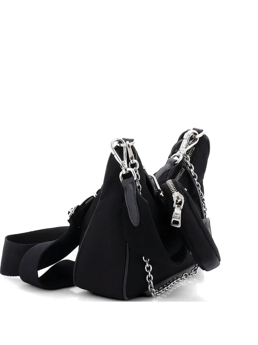 Prada Pre-Owned Re-Edition 2005 Shoulder Bag Tessuto Small crossbody bag - Nero