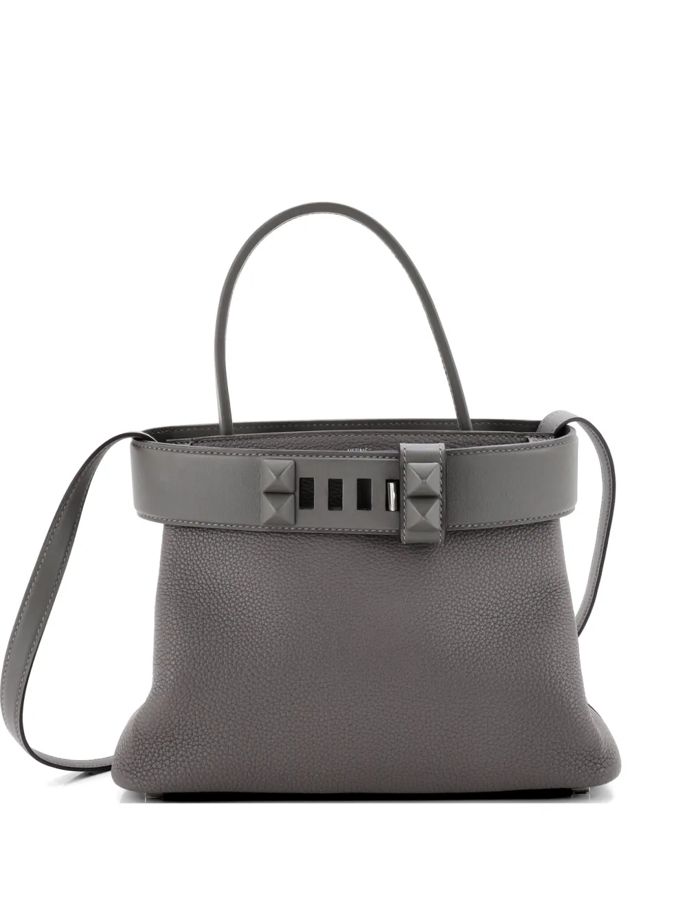 Hermès Medor Togo Tote Bag in Grau Togo-Leder