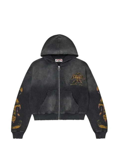 Vale Reborn waffle-knit hoodie