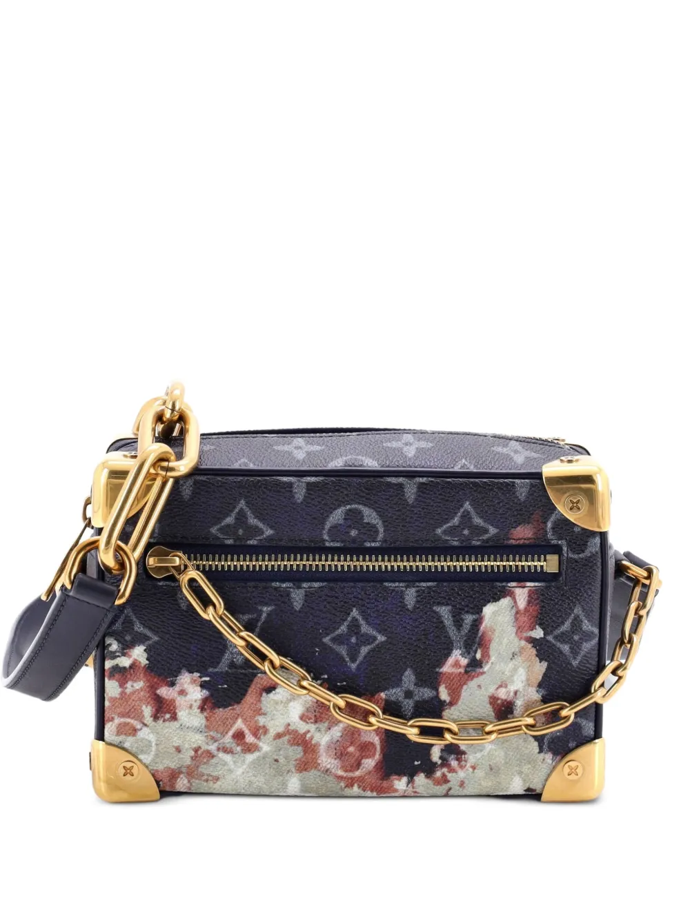 Louis Vuitton Pre-Owned Soft Trunk Bag Monogram Bleach Canvas Mini crossbody bag - Blu