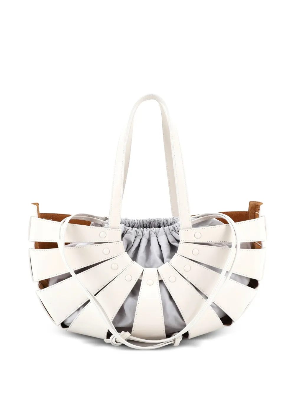Bottega Veneta Pre-Owned Große Shell Bag Tote Bag - Weiß