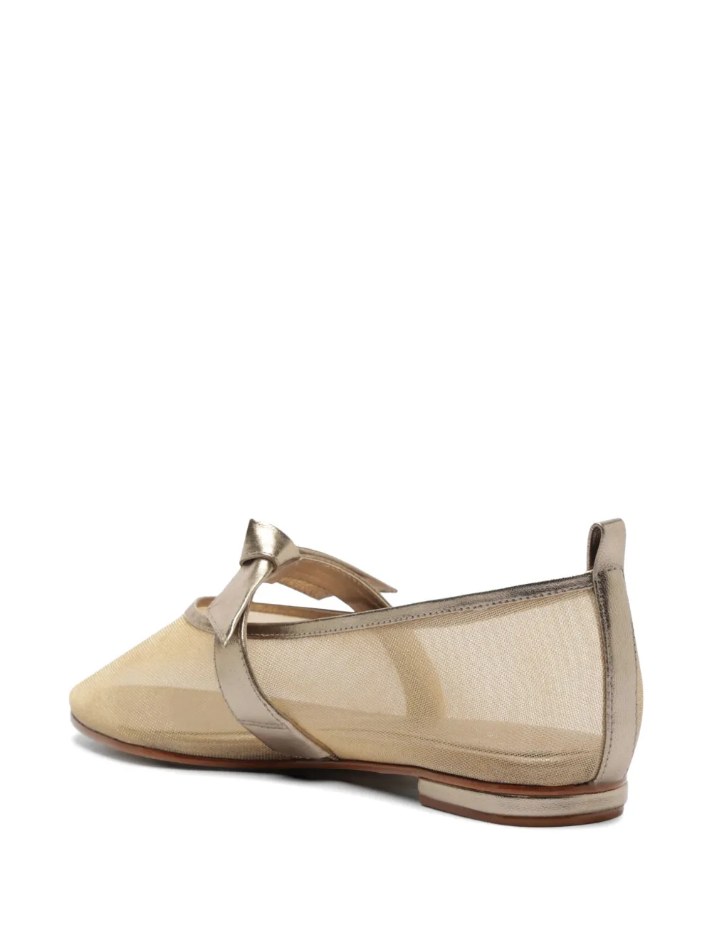 Alexandre Birman Clarita ballerina's met mesh Goud