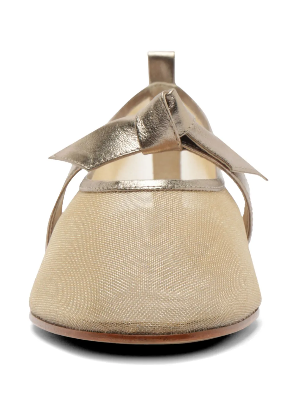Alexandre Birman Clarita ballerina's met mesh Goud